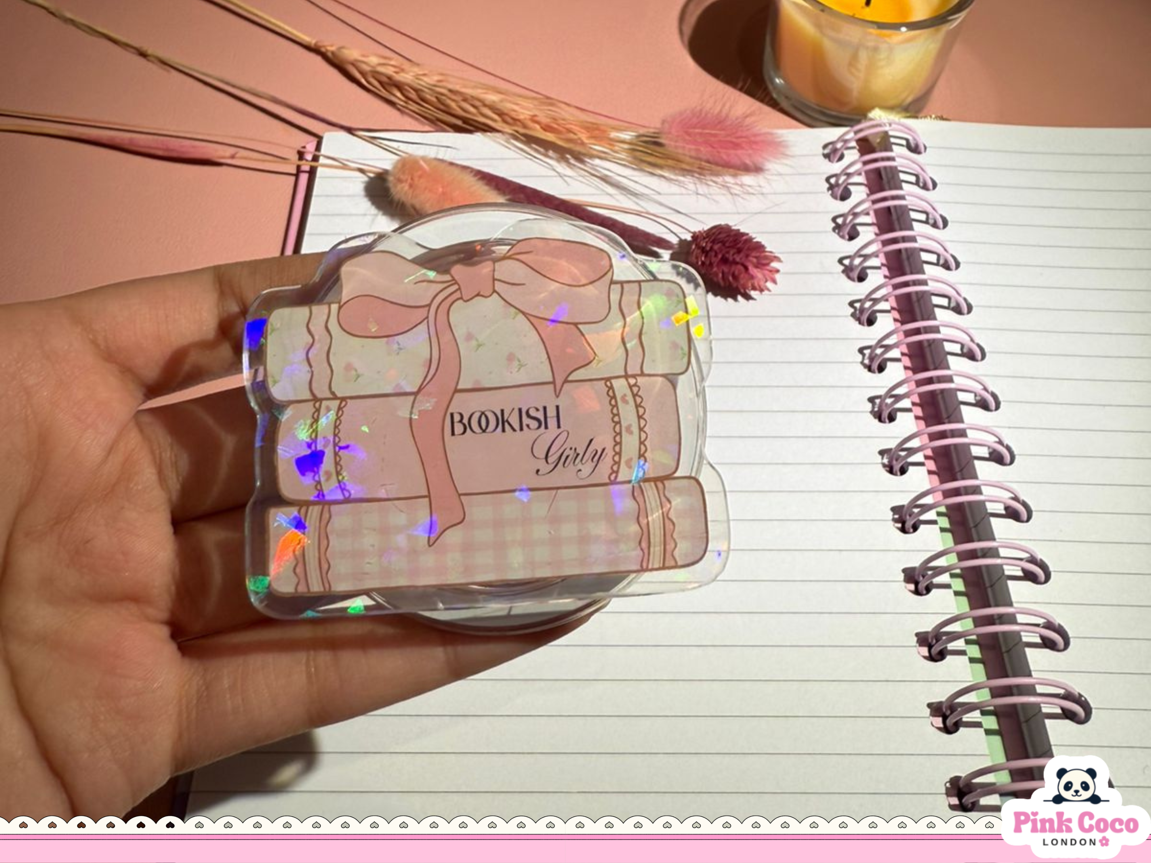 Pop grip- bookish girly