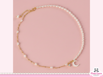 Freshwater Pearl Shell Bead Necklace