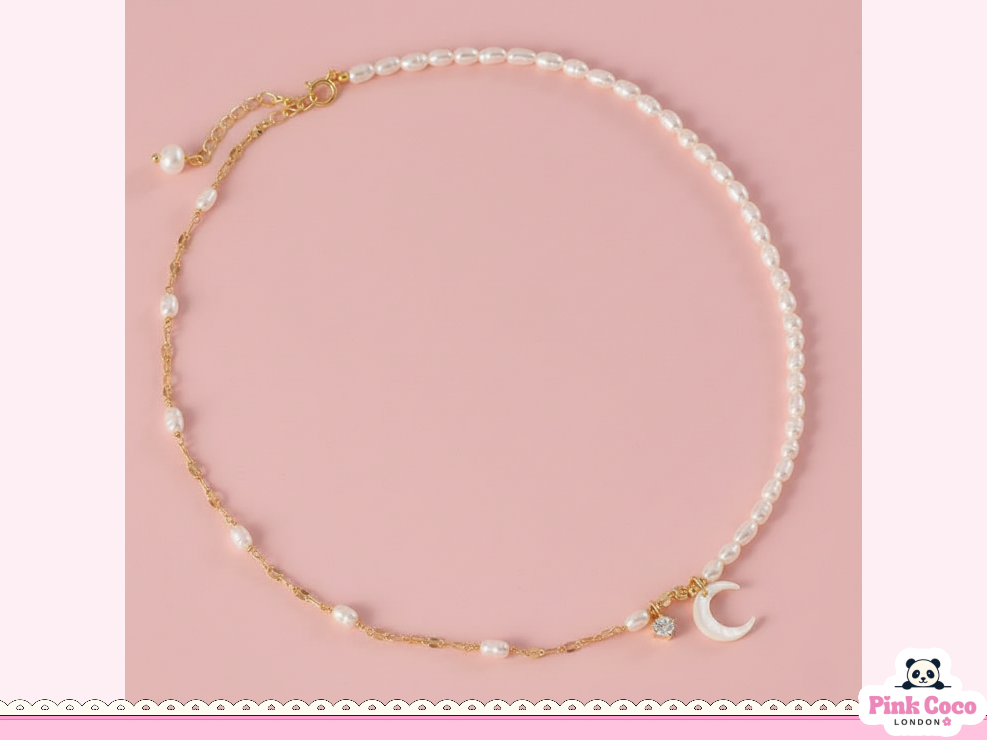Freshwater Pearl Shell Bead Necklace