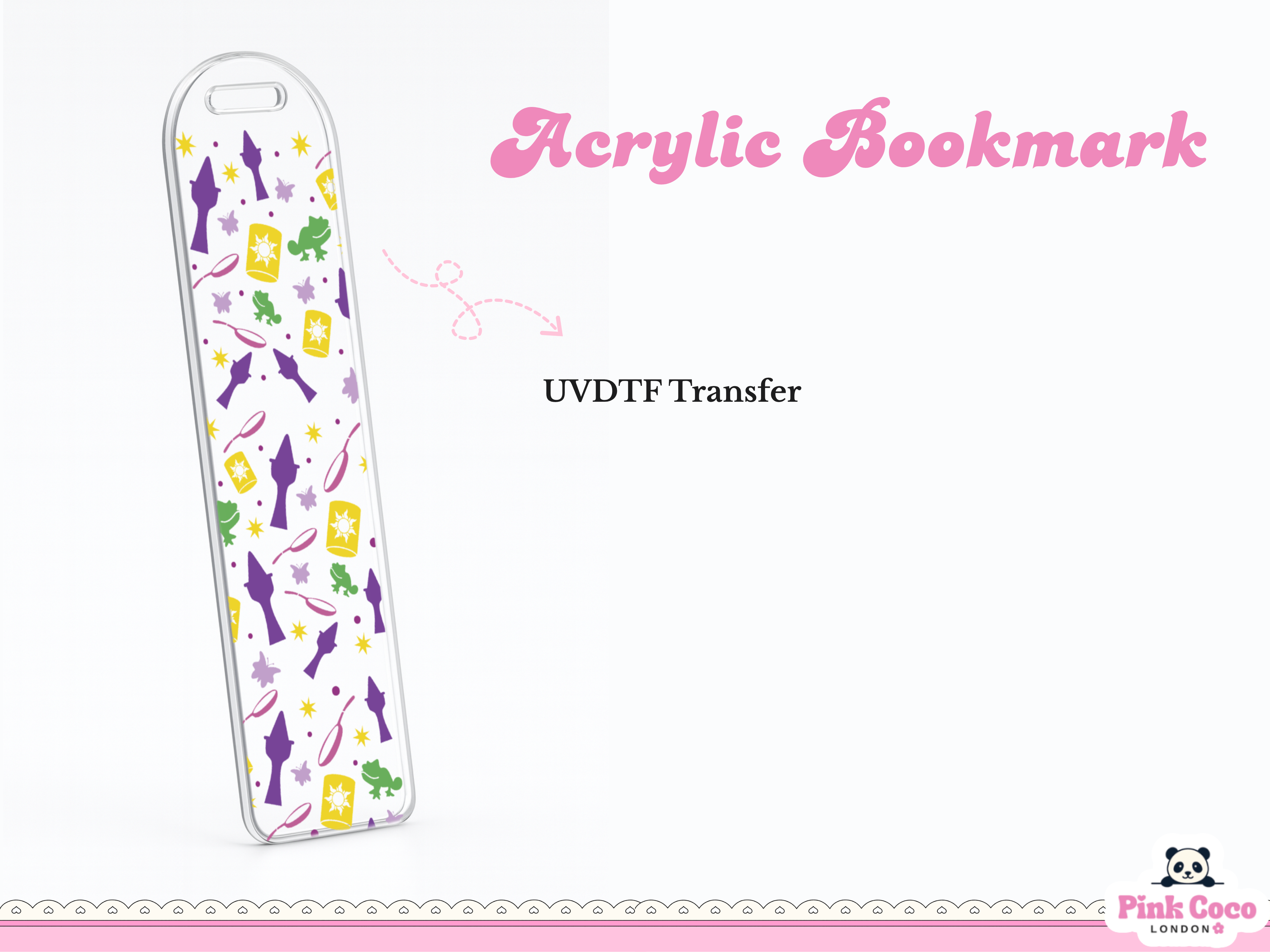 Acrylic Bookmark| Chameleon and Tower