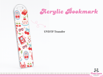 Acrylic Bookmark| Coquette and Spring