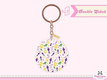 Acrylic Keychain | Chameleon and Tower