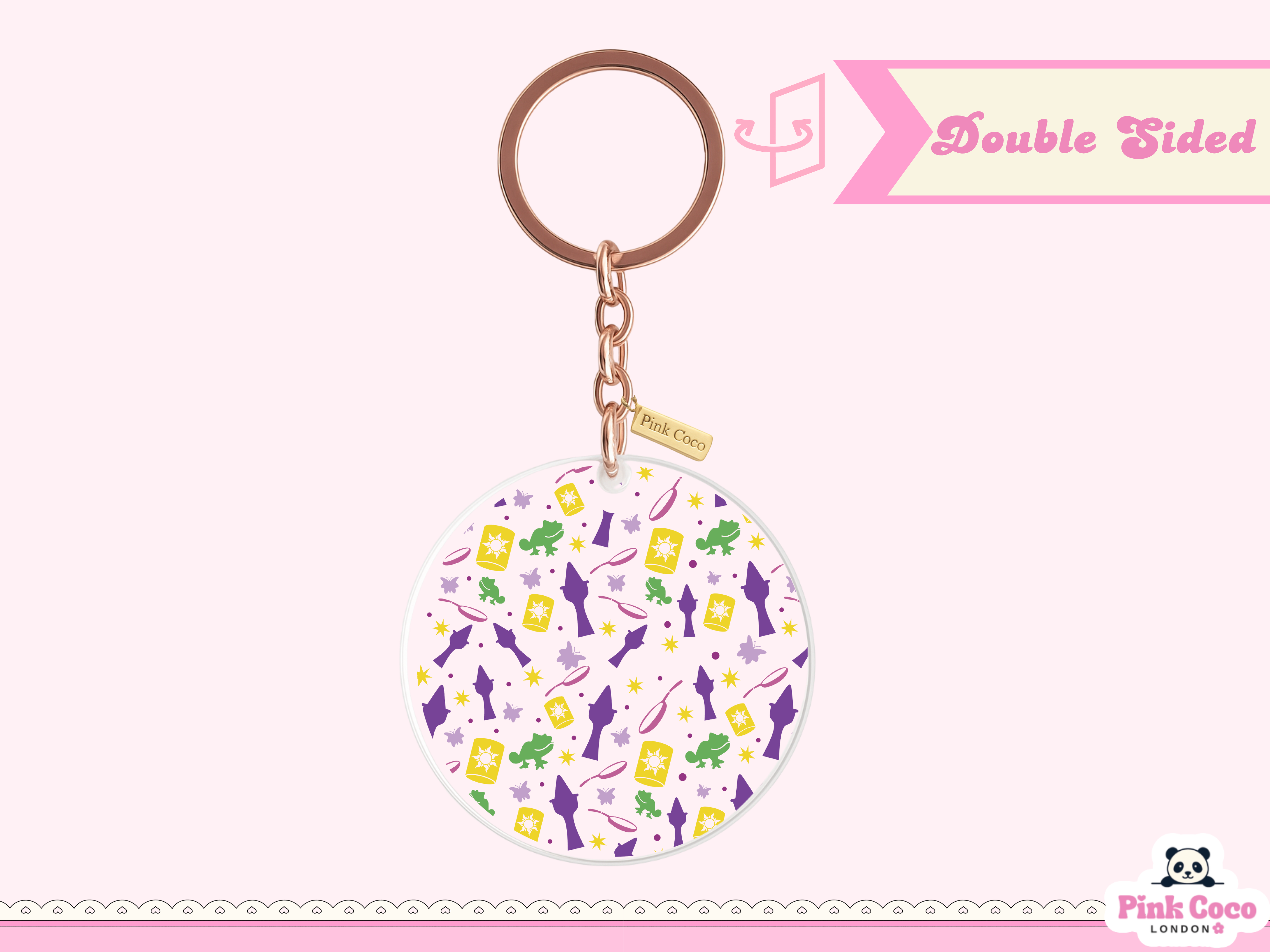 Acrylic Keychain | Chameleon and Tower