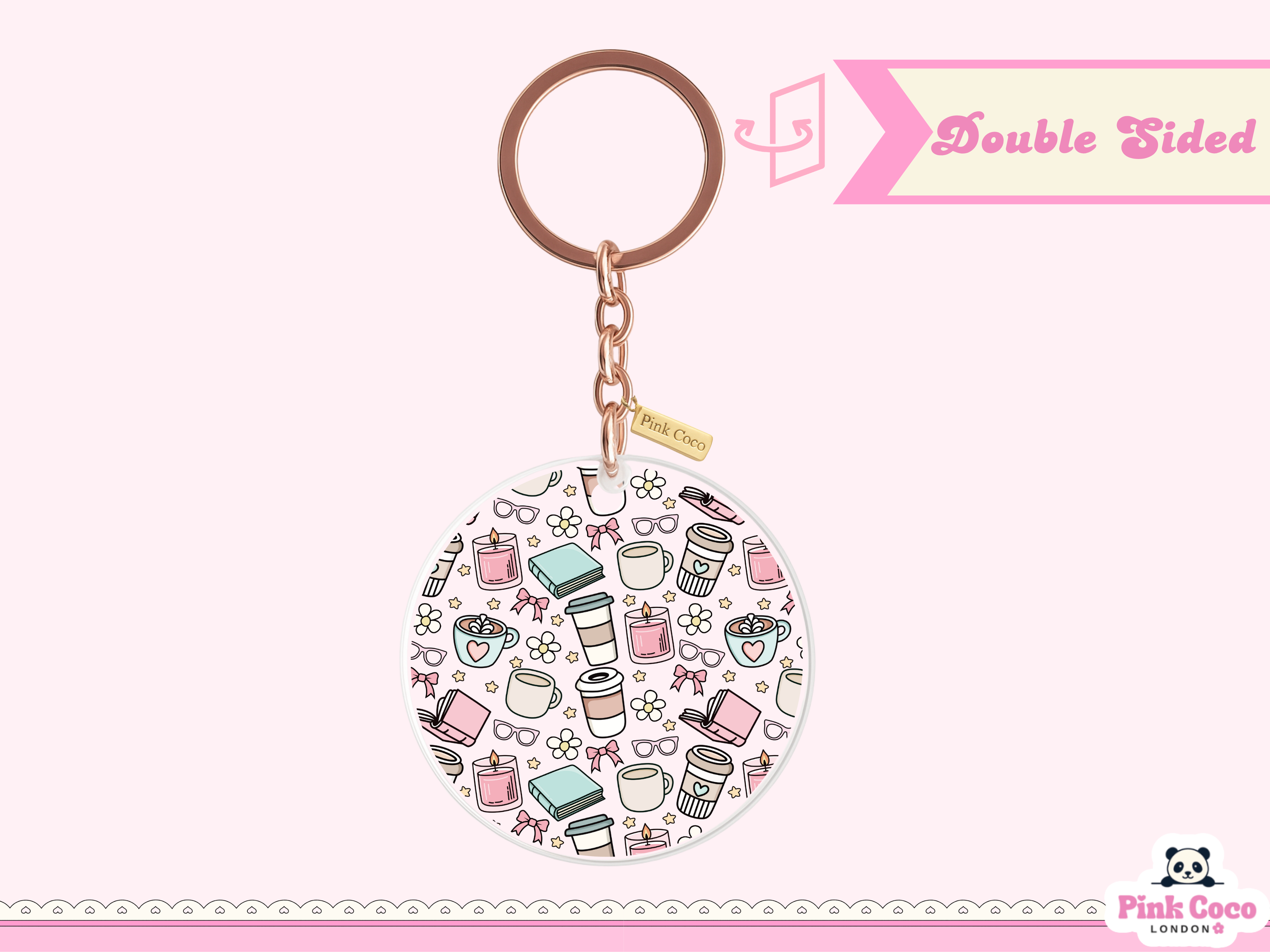 Acrylic Keychain | Nerd – Pink Coco London