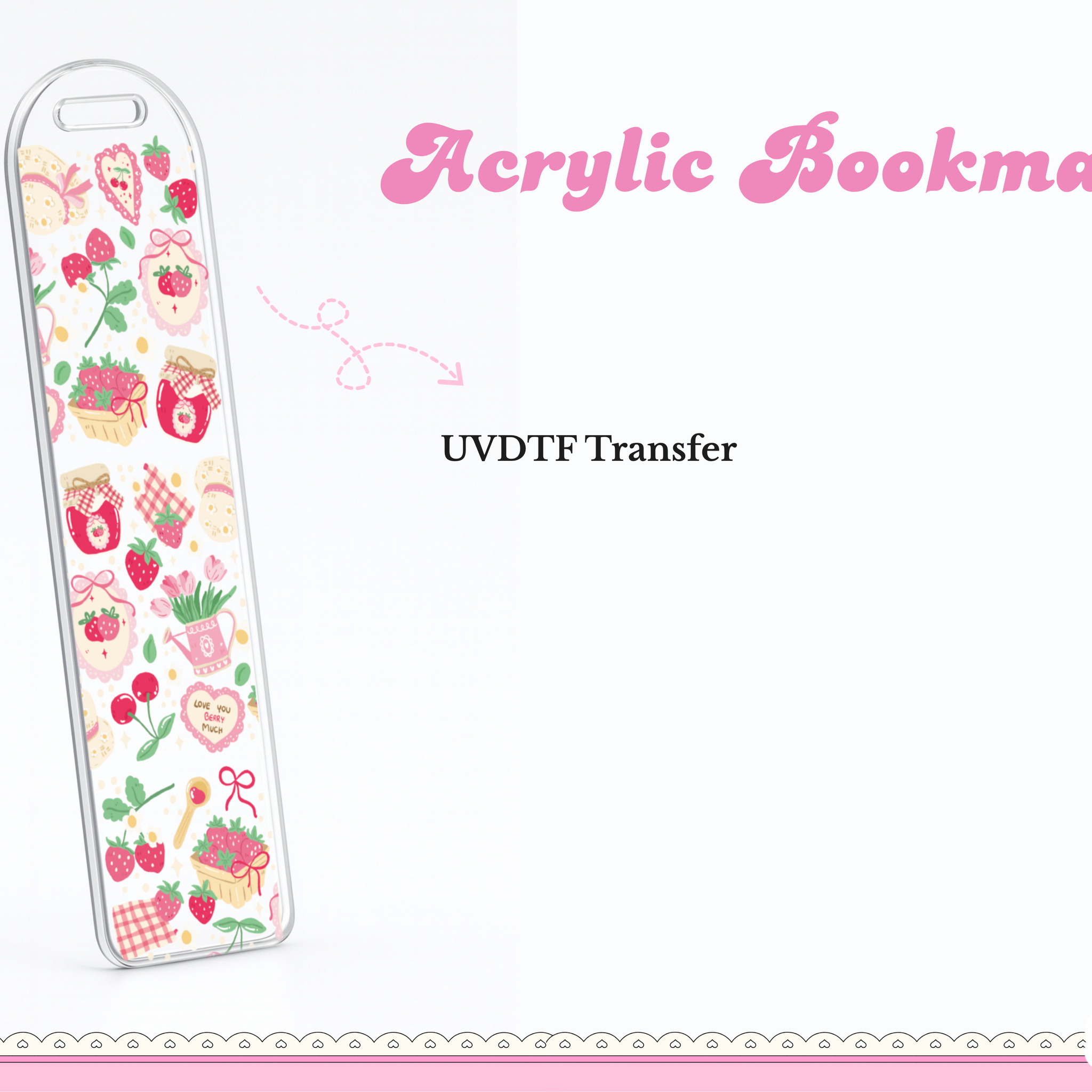 Acrylic Bookmark| Coquette and Jam