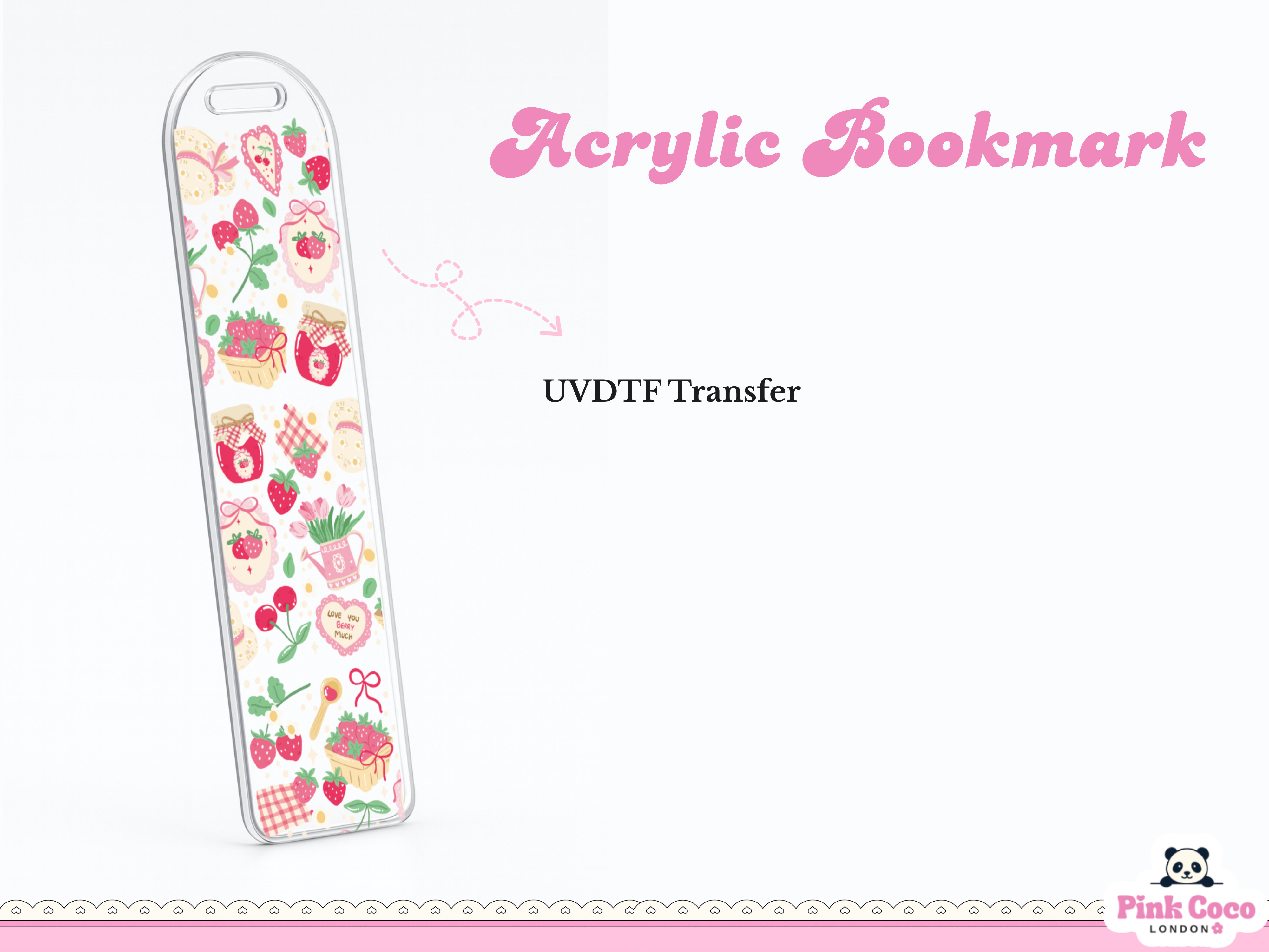 Acrylic Bookmark| Coquette and Jam
