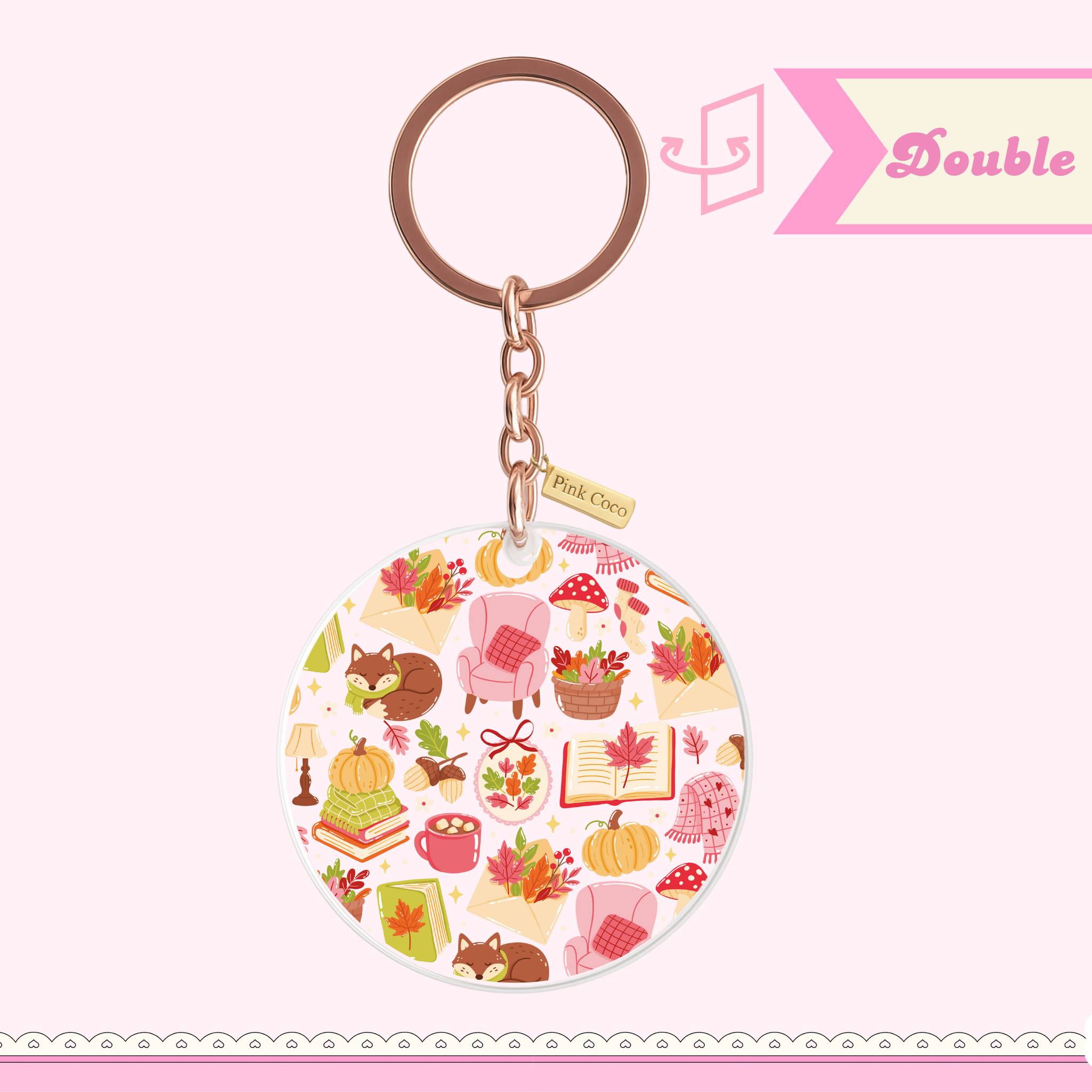 Acrylic Keychain | Cozy Fall