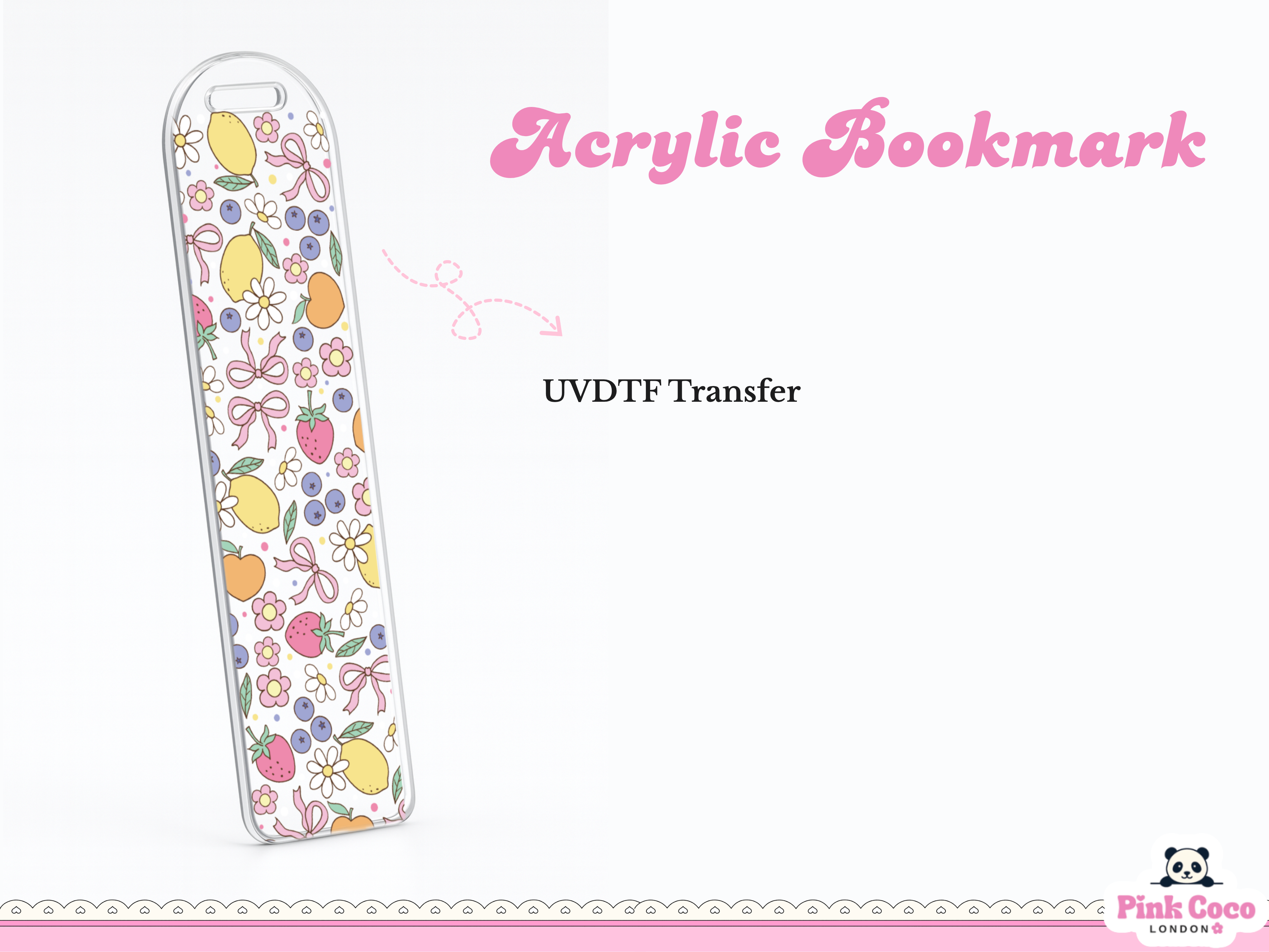 Acrylic Bookmark| Coquette spring 3