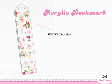 Acrylic Bookmark| Coquette spring 2
