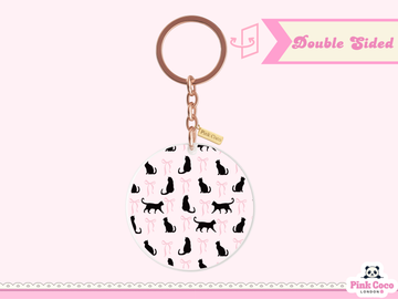 Acrylic Keychain | Black Cat