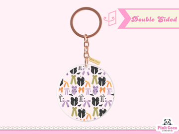 Acrylic Keychain | Halloween Bow