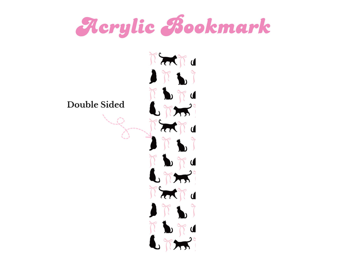 Acrylic Bookmark| Cat and Bow
