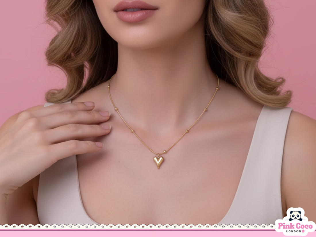 Sweet Heart Gold Plated Necklace