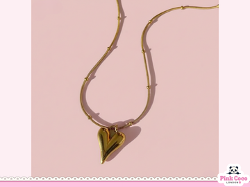 Sweet Heart Gold Plated Necklace