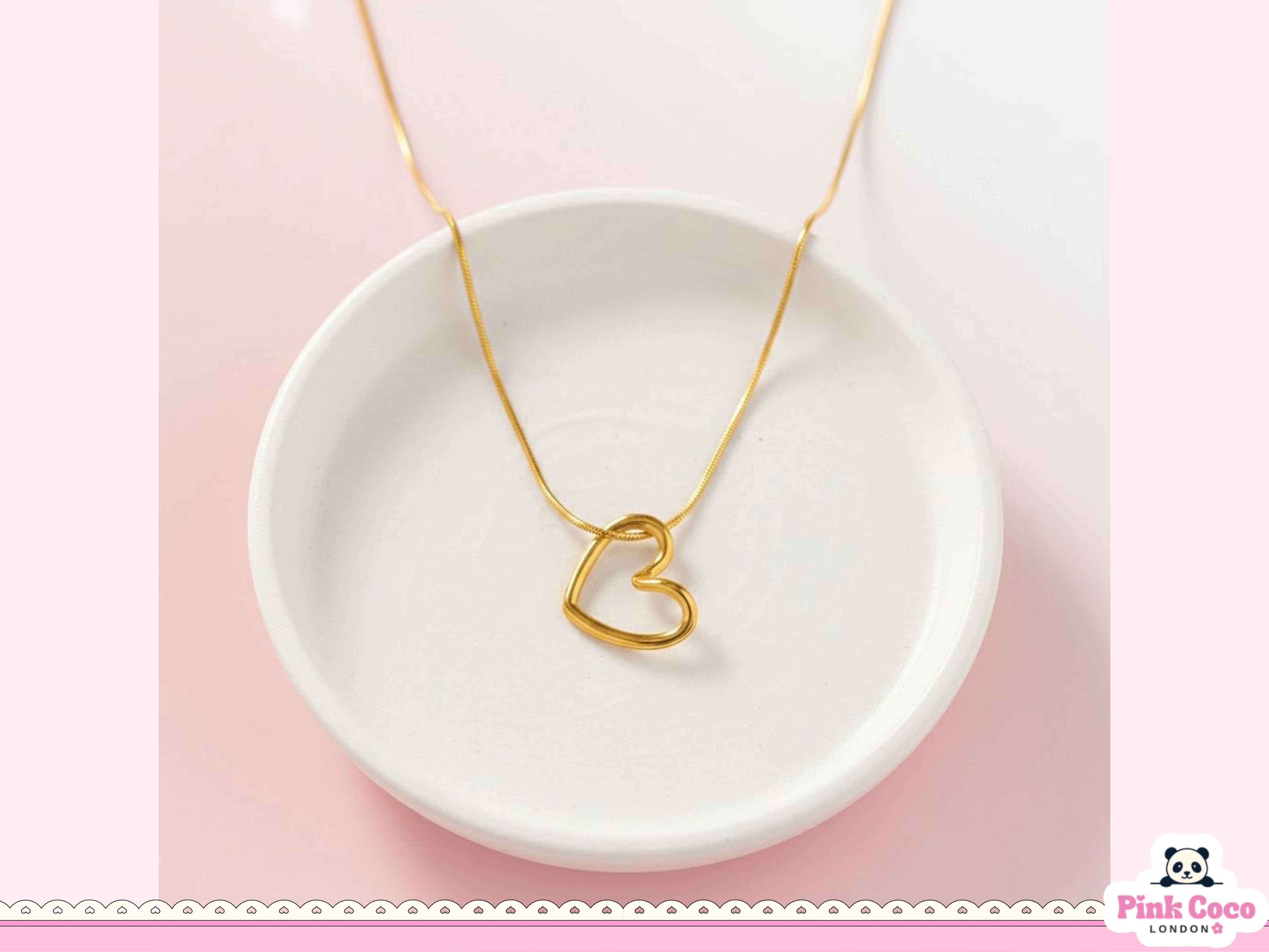 Heart Shape Stainless Steel Necklace