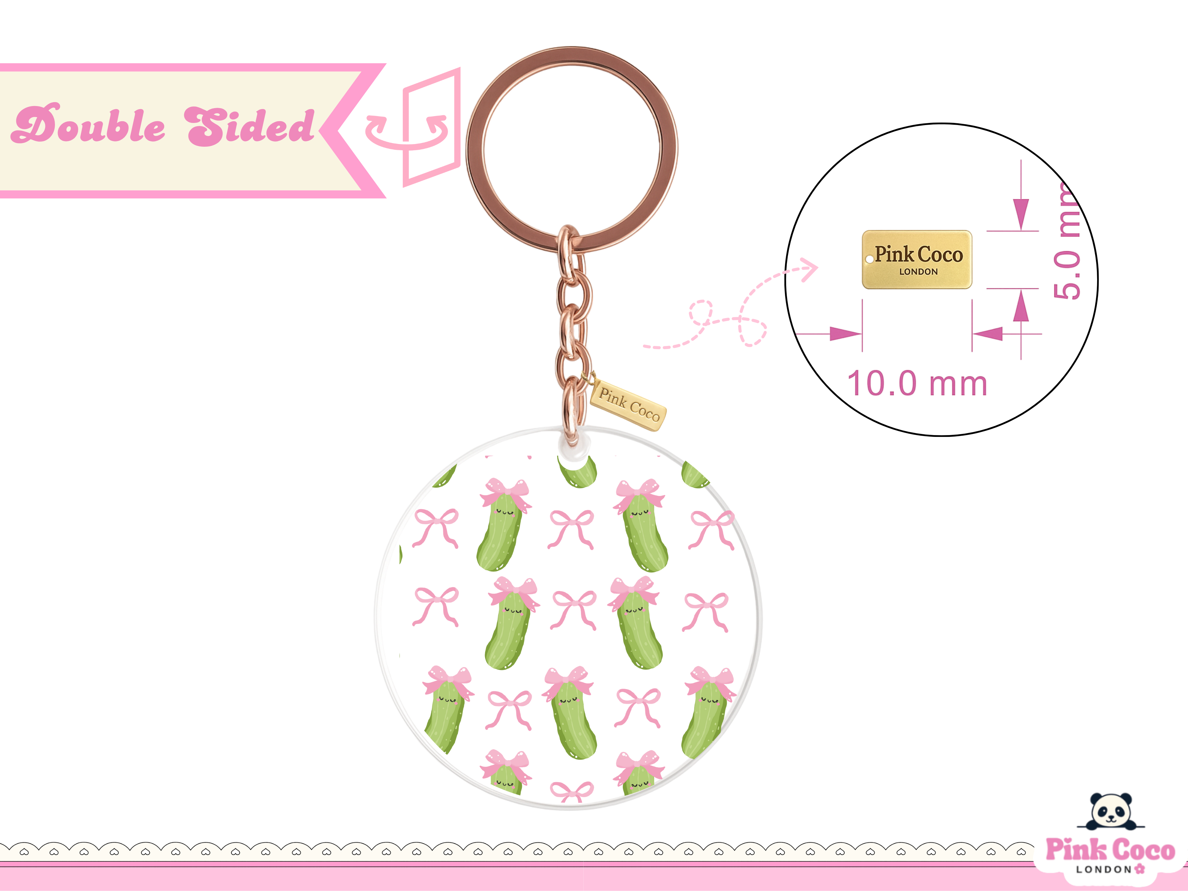 Acrylic Keychain | Cute Pickle