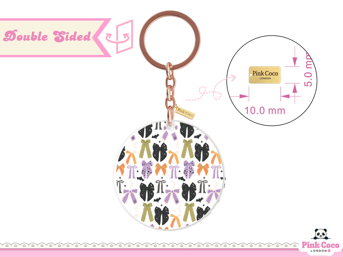 Acrylic Keychain | Halloween Bow