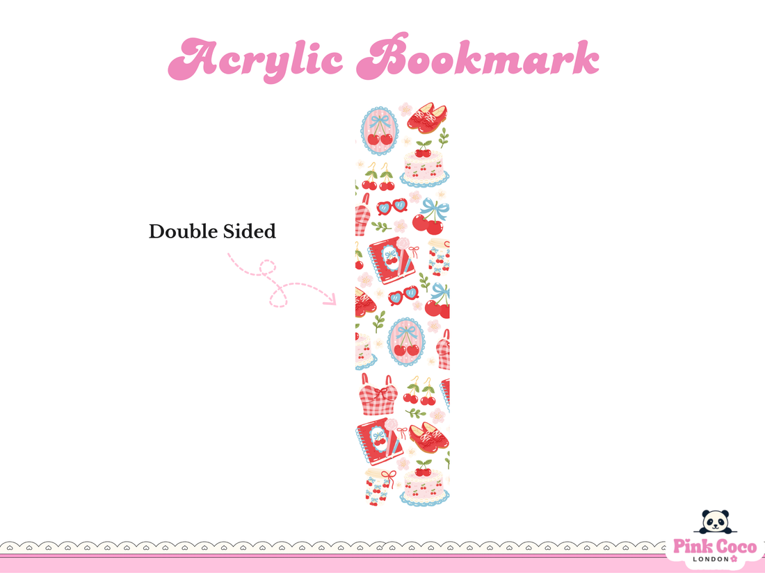 Acrylic Bookmark| Coquette and Spring