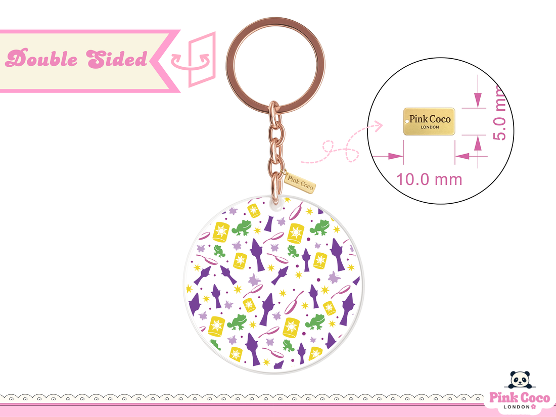 Acrylic Keychain | Chameleon and Tower