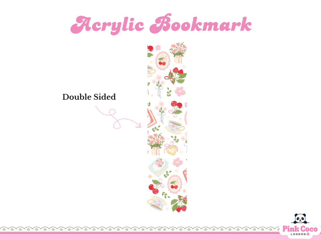 Acrylic Bookmark| Coquette spring 2