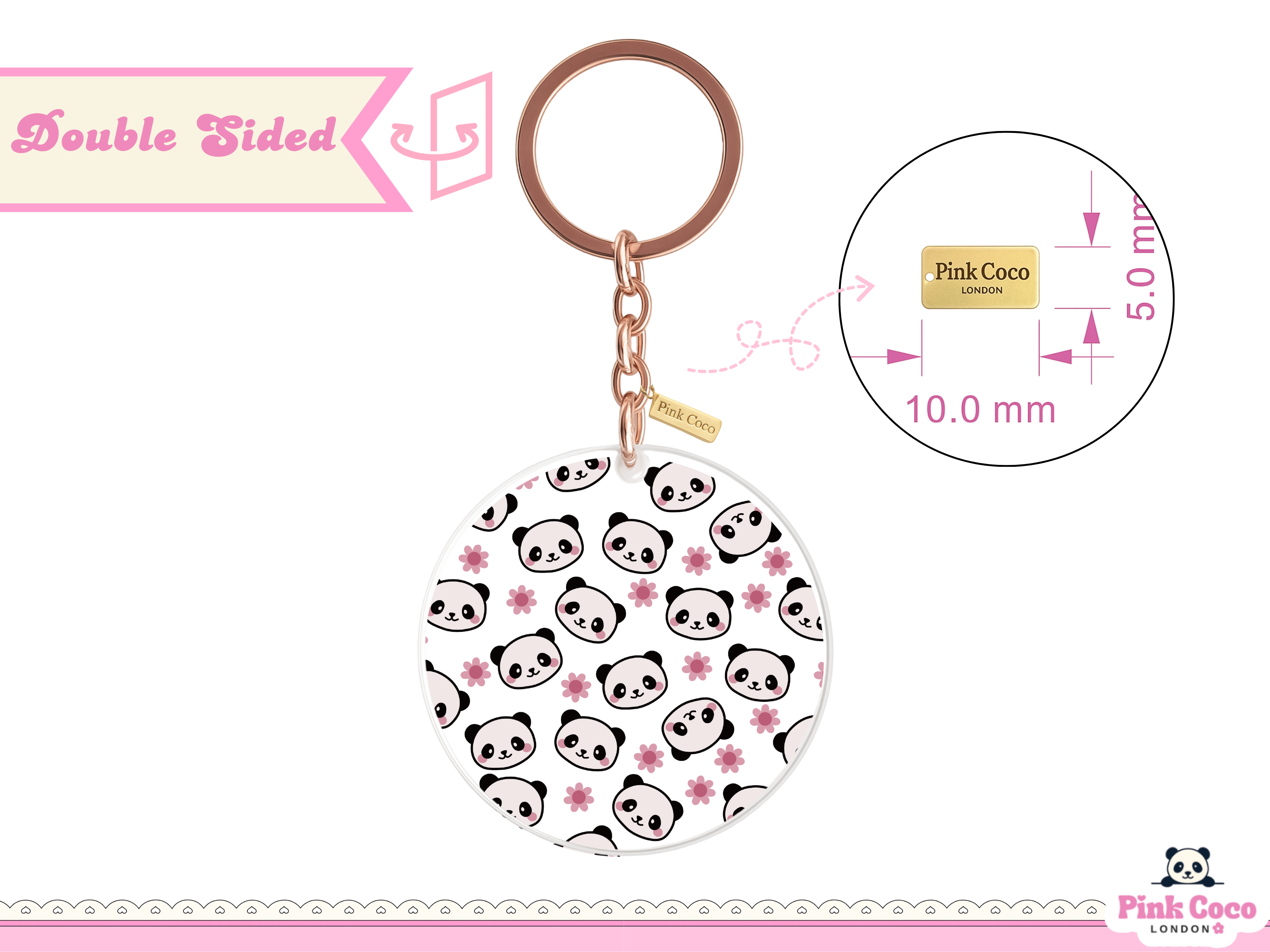 Acrylic Keychain | Cute Panda