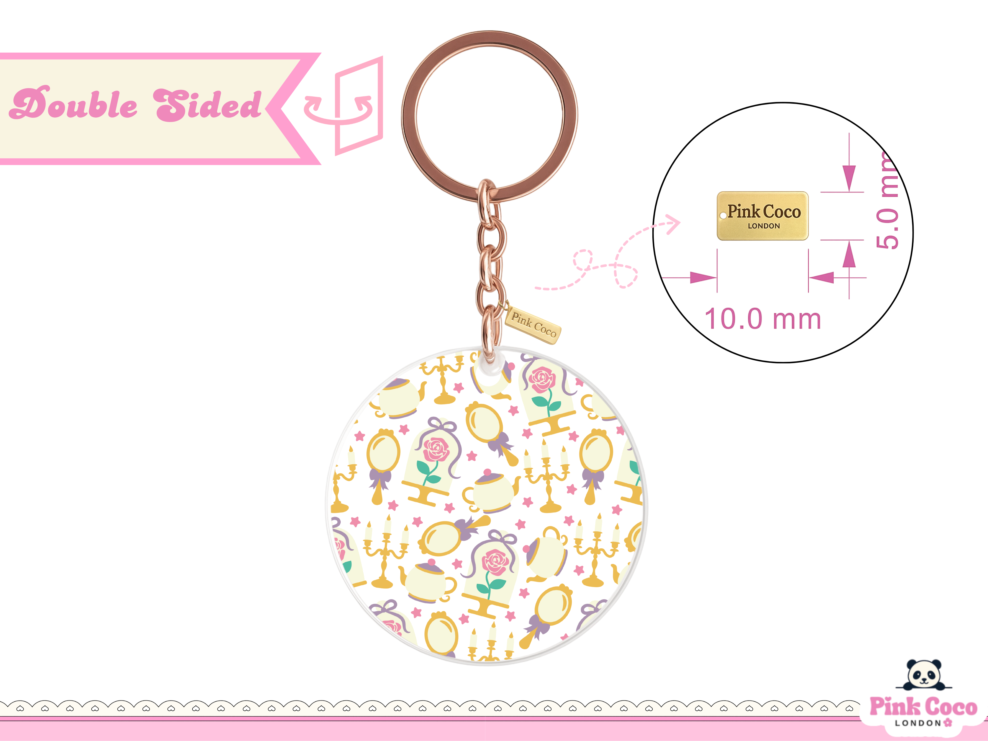 Acrylic Keychain | Beauty and Prince