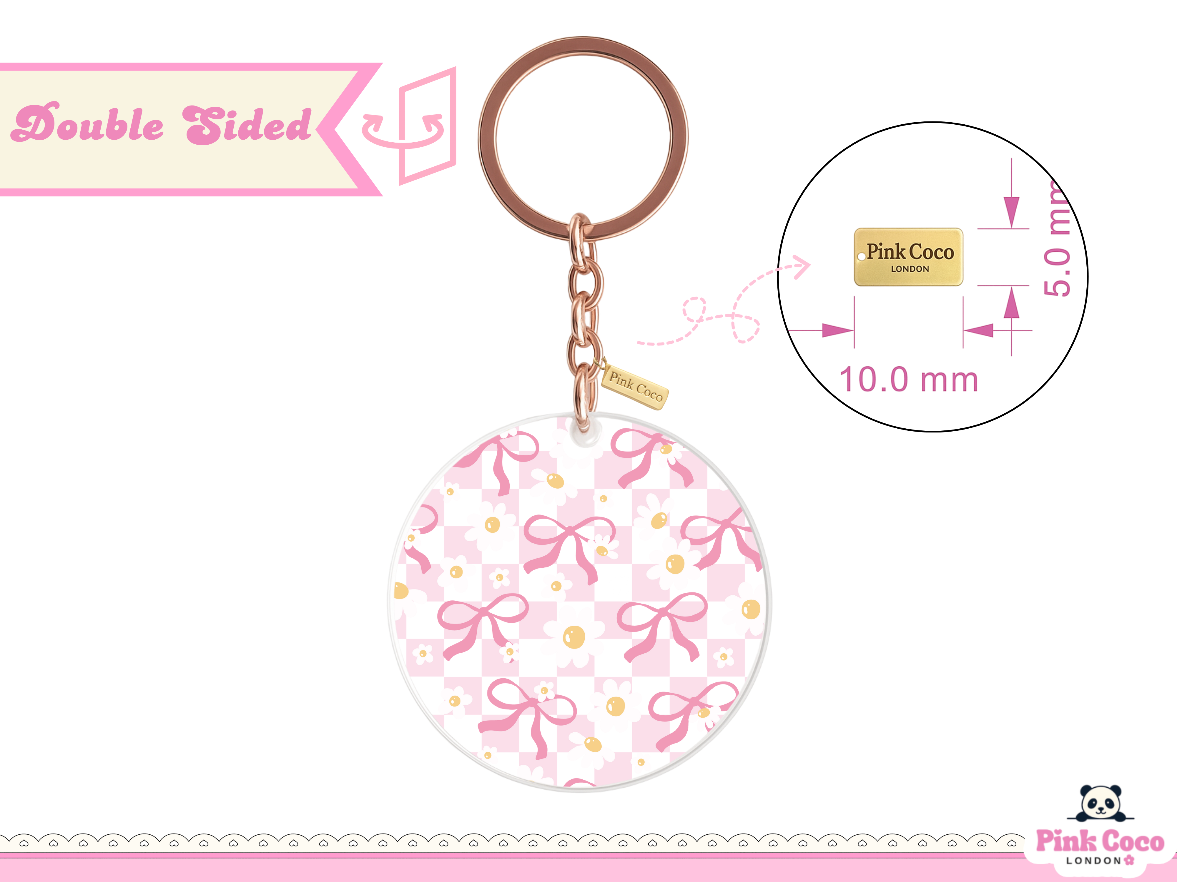 Acrylic Keychain | Coquette spring 2