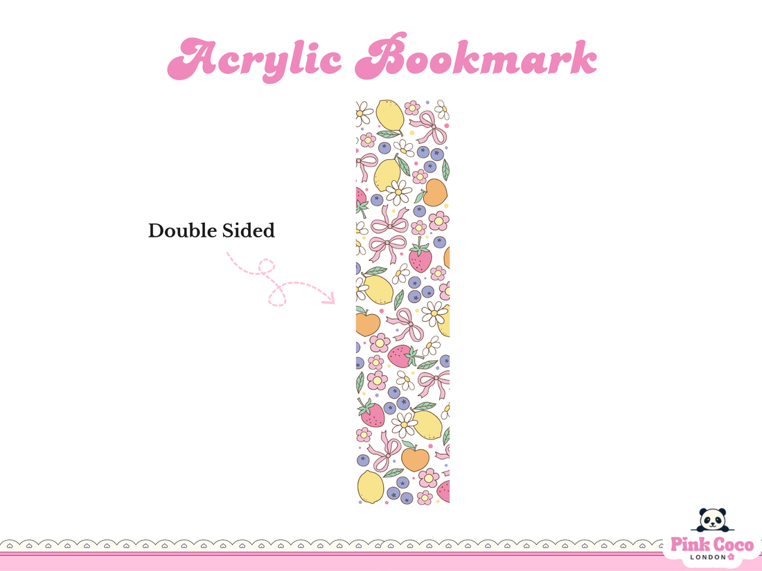 Acrylic Bookmark| Coquette spring 3