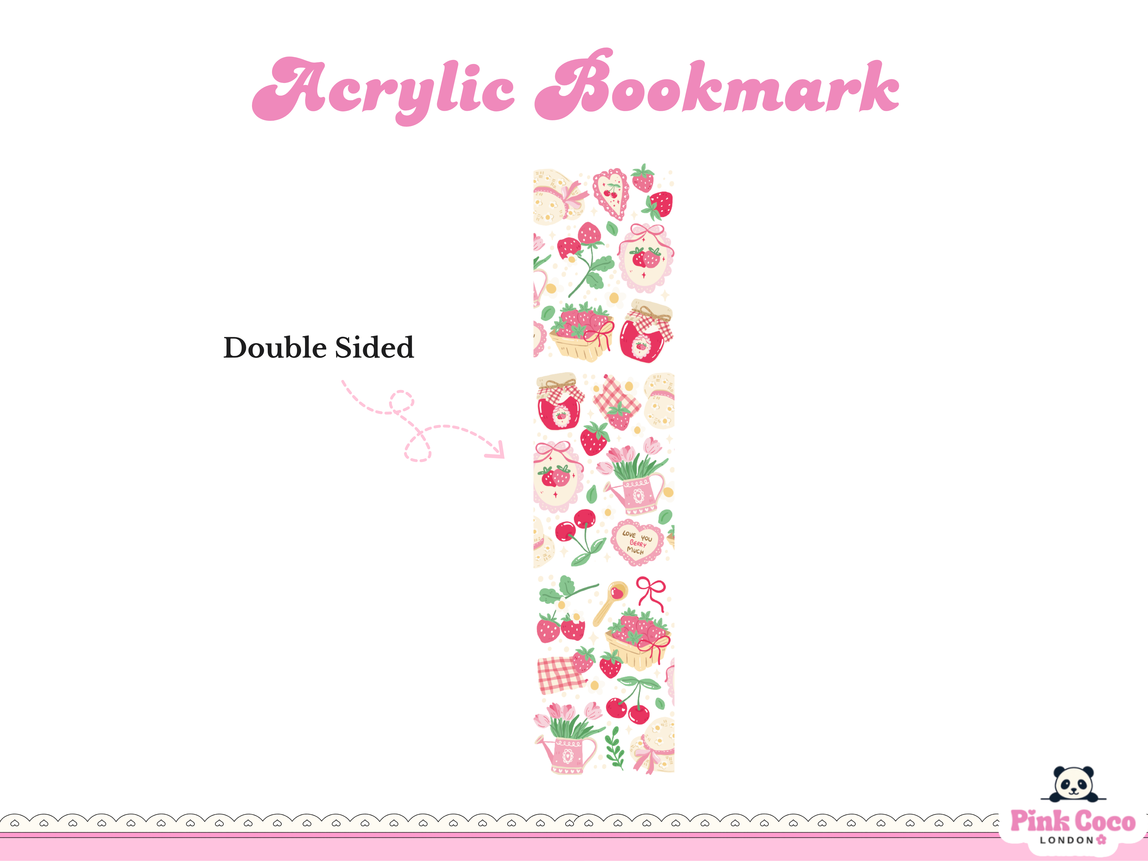 Acrylic Bookmark| Coquette and Jam