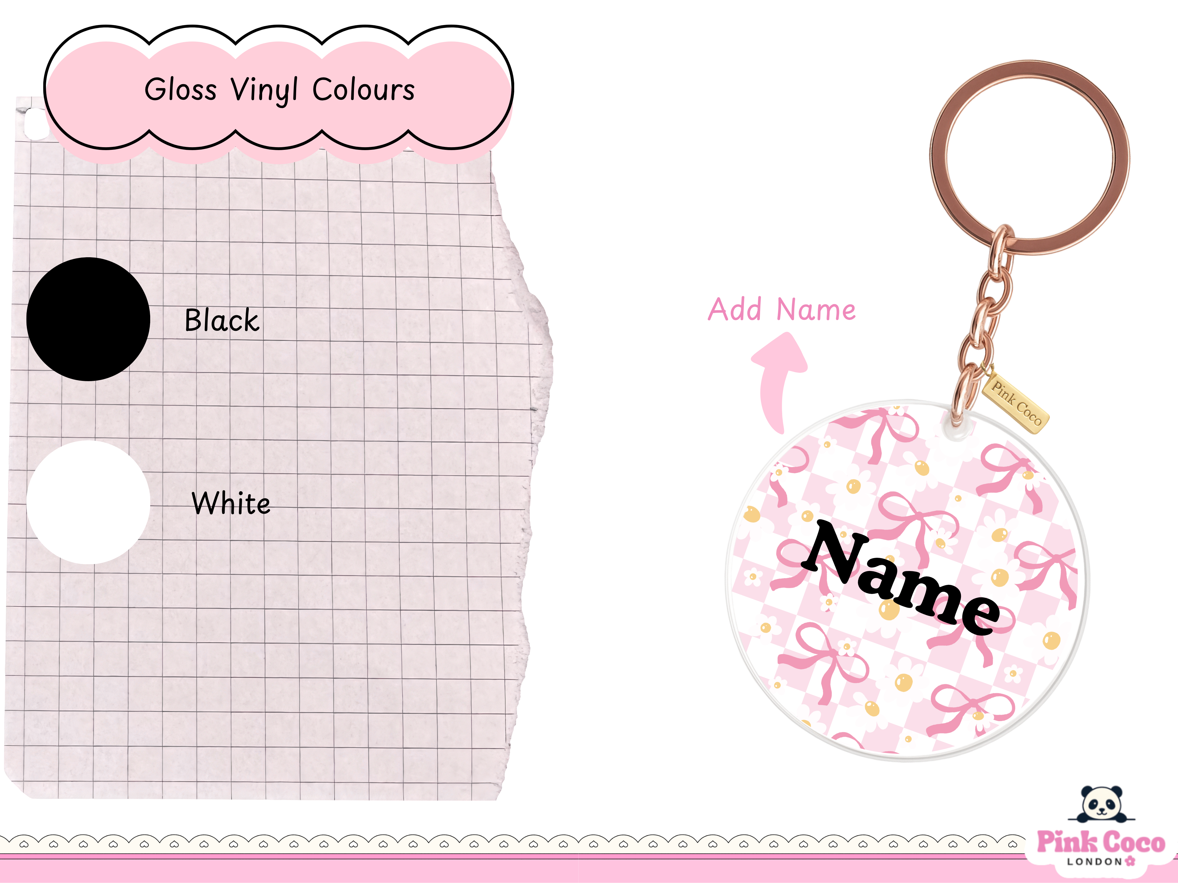 Acrylic Keychain | Coquette spring 2