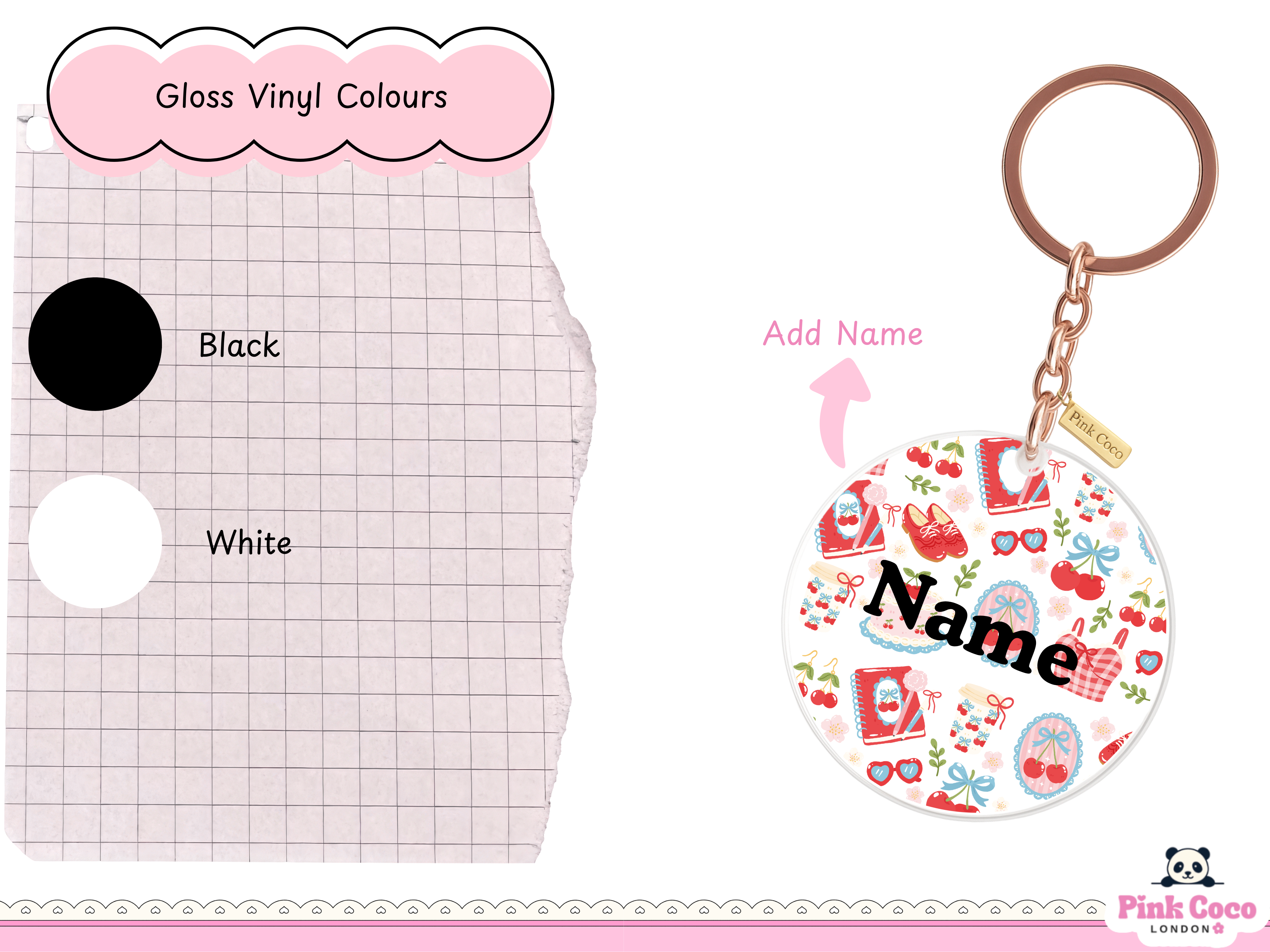 Acrylic Keychain | Coquette spring 3