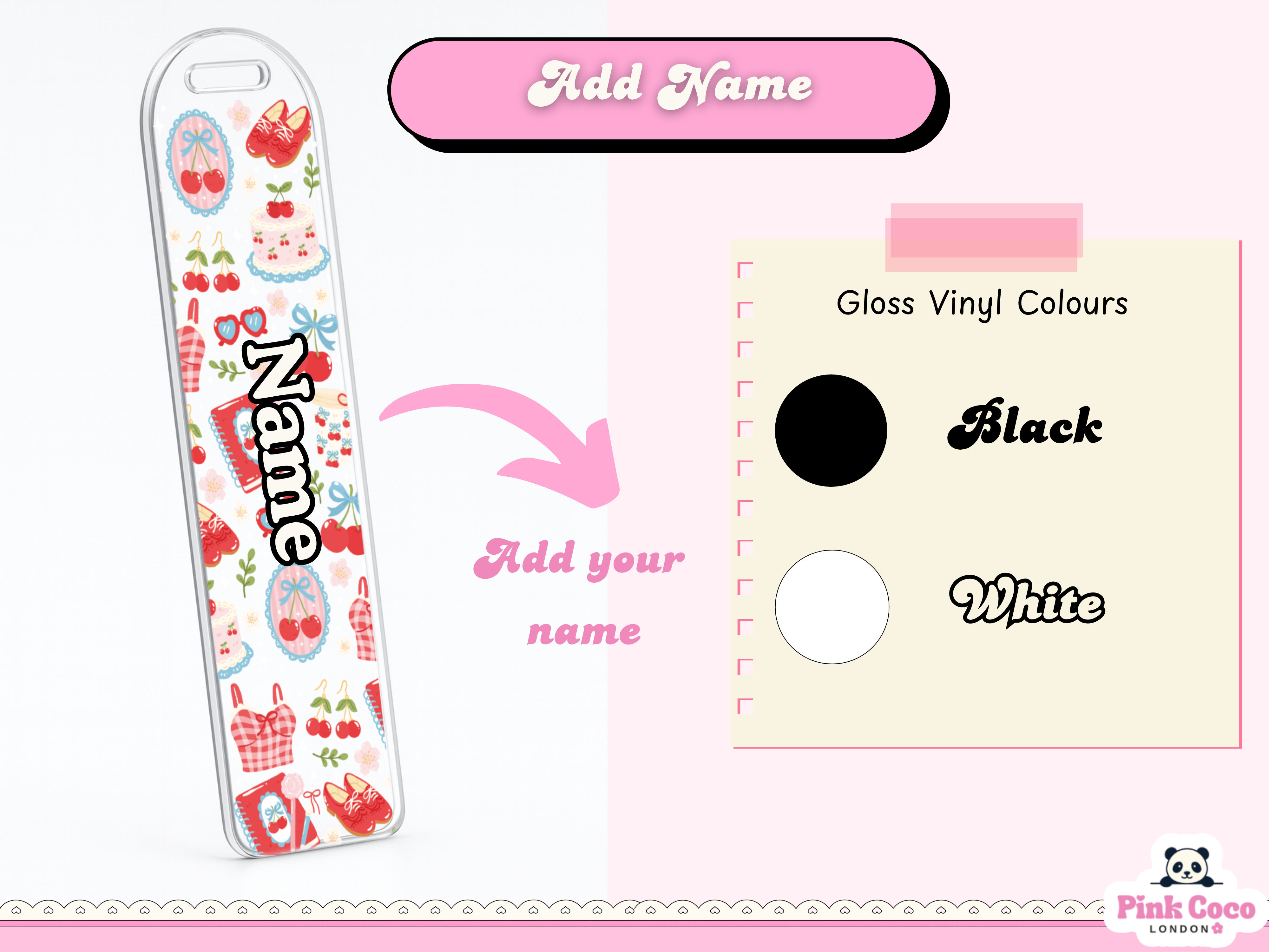 Acrylic Bookmark| Coquette and Spring