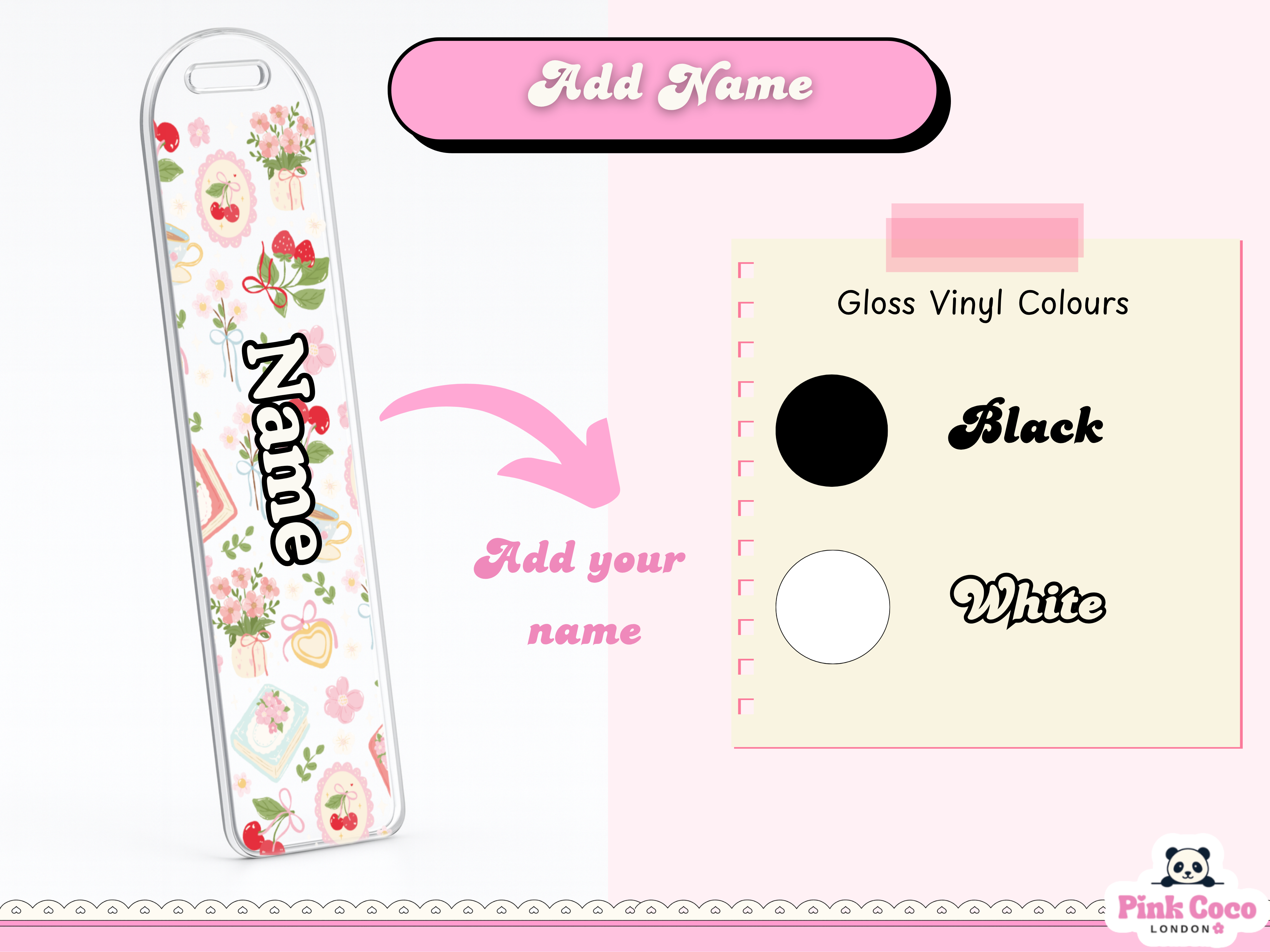 Acrylic Bookmark| Coquette spring 2