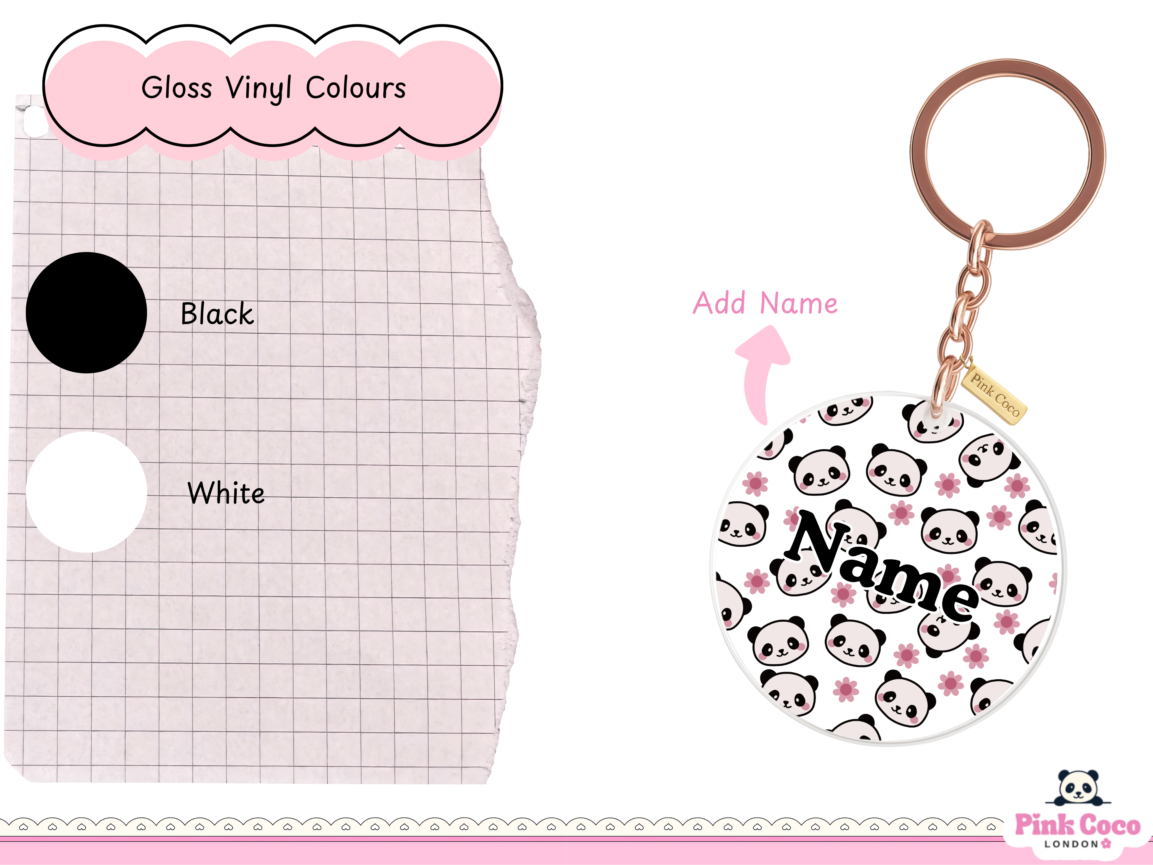 Acrylic Keychain | Cute Panda