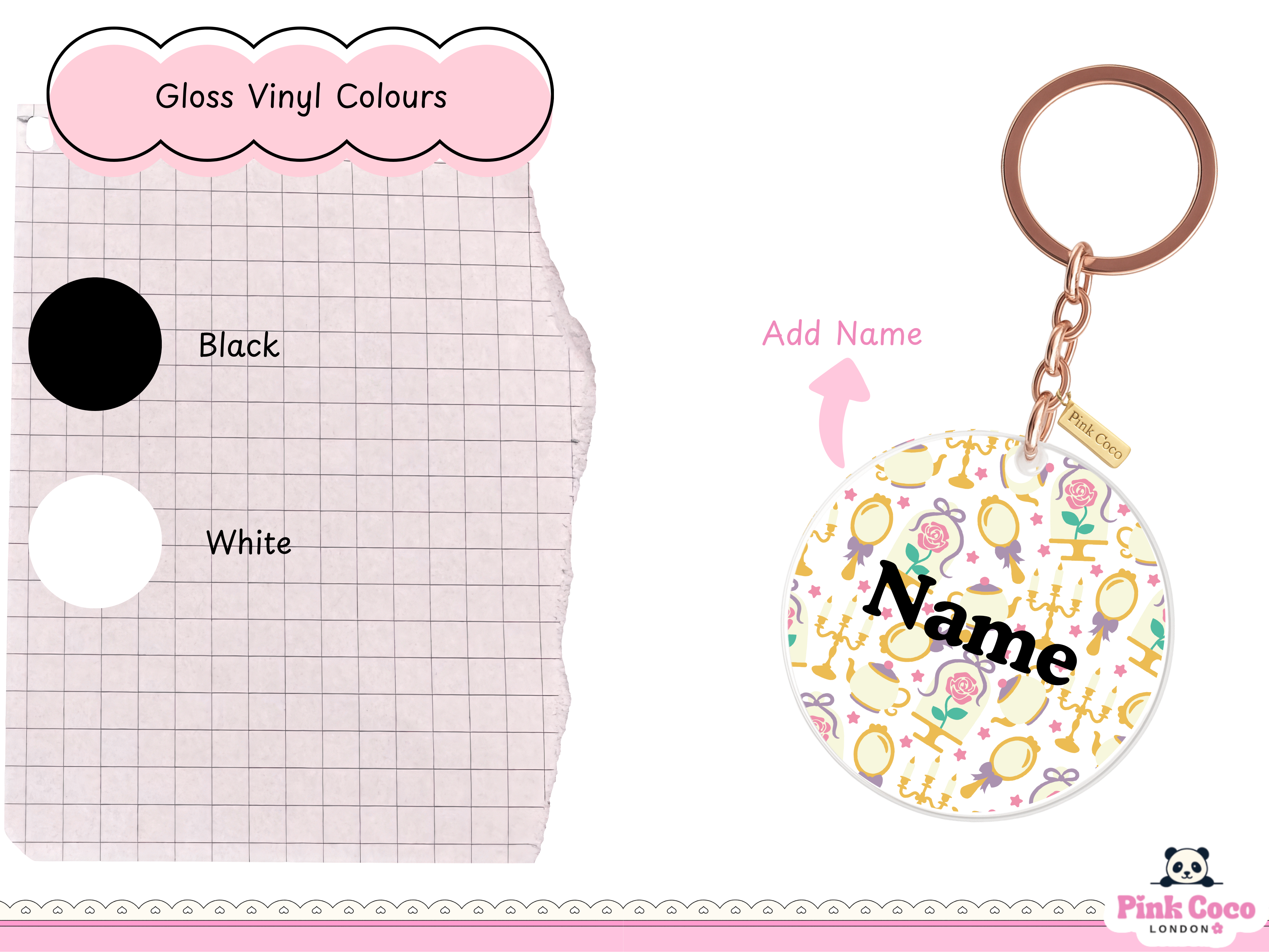 Acrylic Keychain | Beauty and Prince