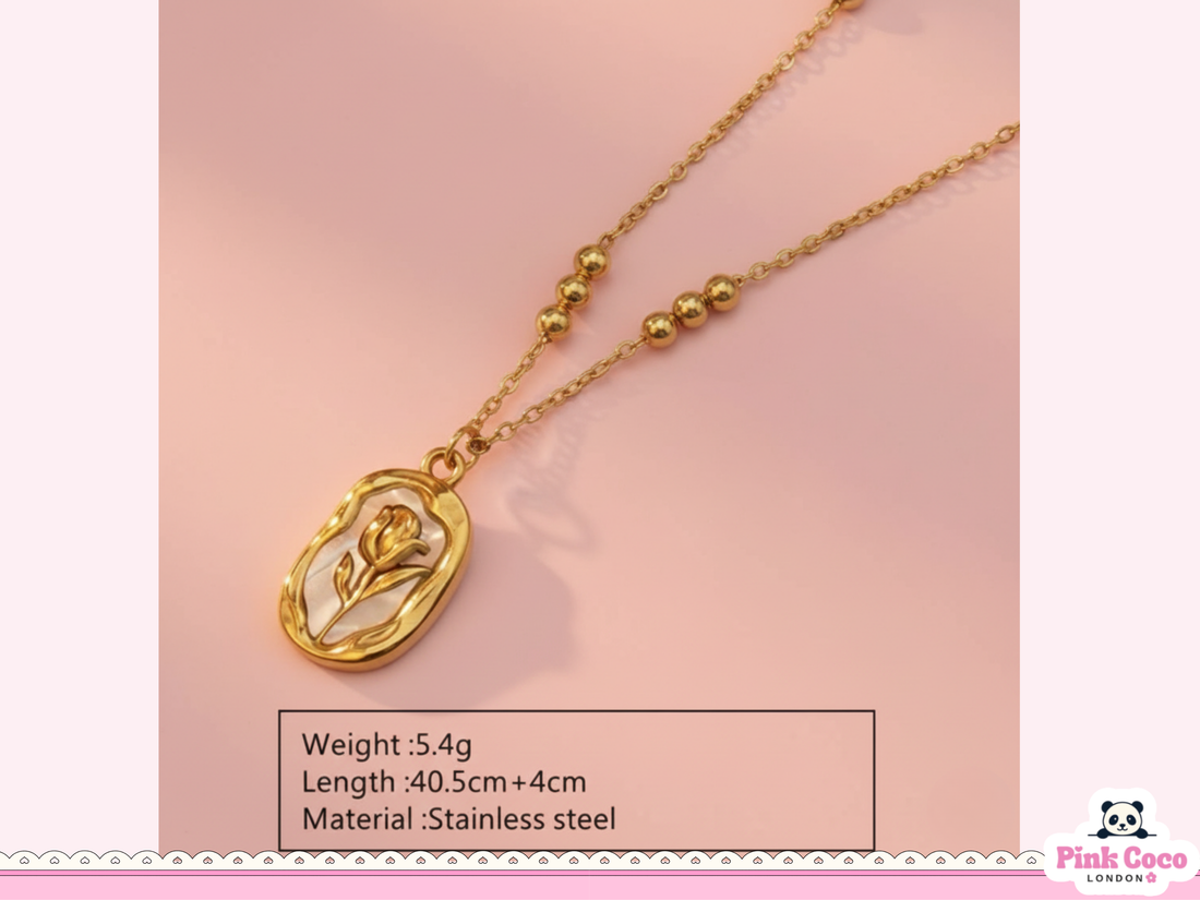 Stainless Steel Tulip Necklace