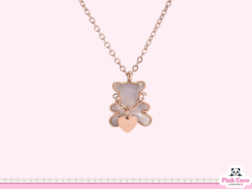 Cute Bear Stainless Steel Necklace
