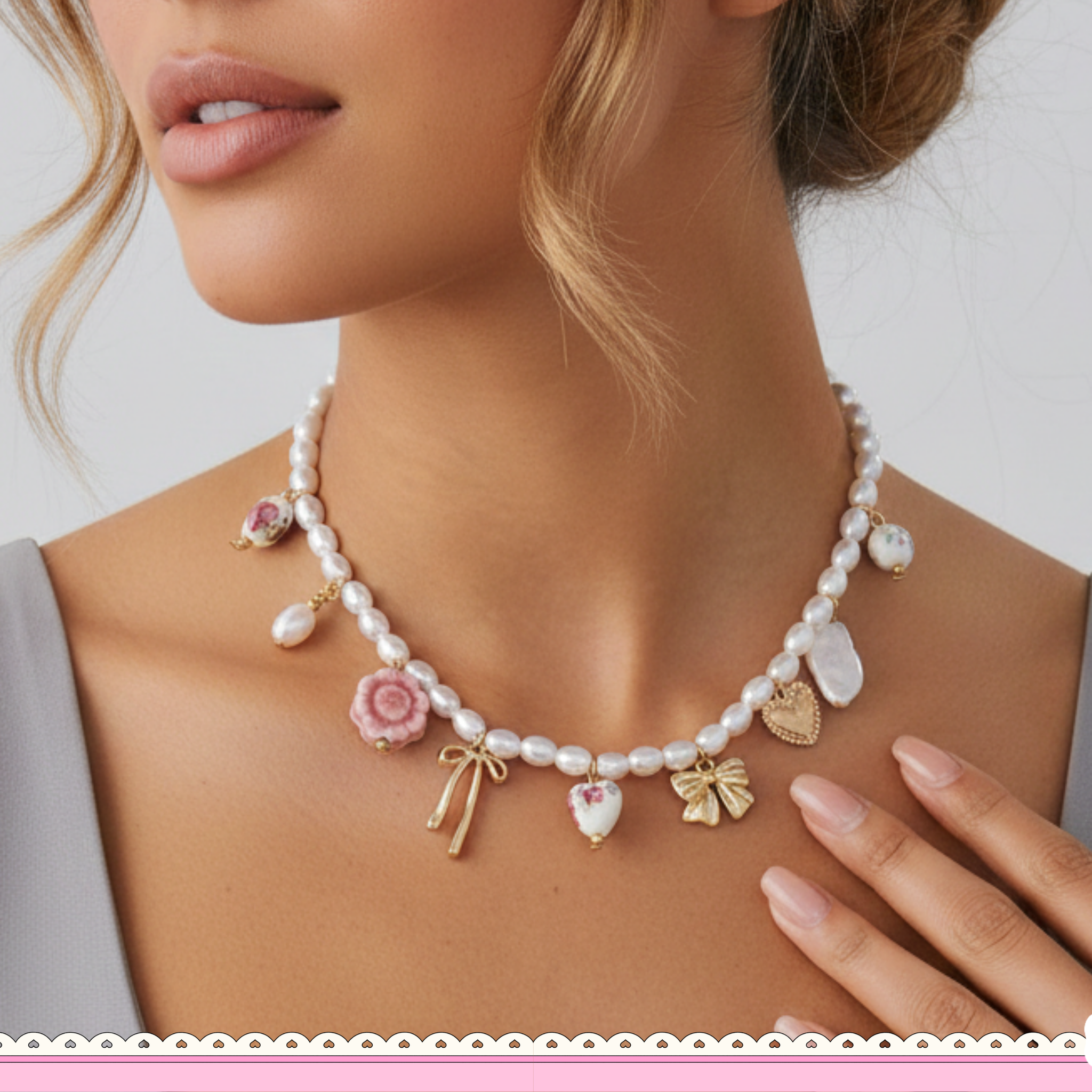 Pink Blossom Necklace