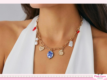 Clay Charm Link Necklace