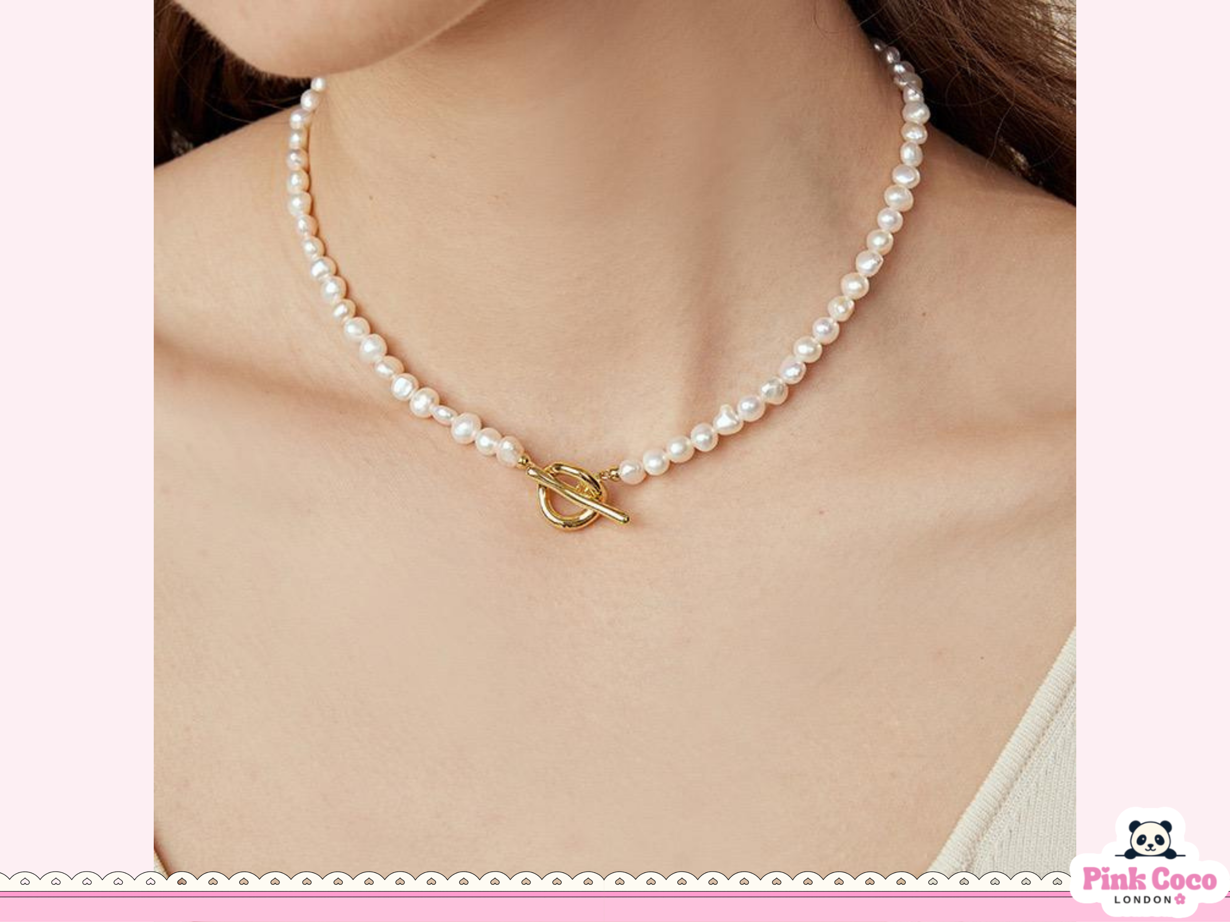 Freshwater Pearl Shell Bead Necklace