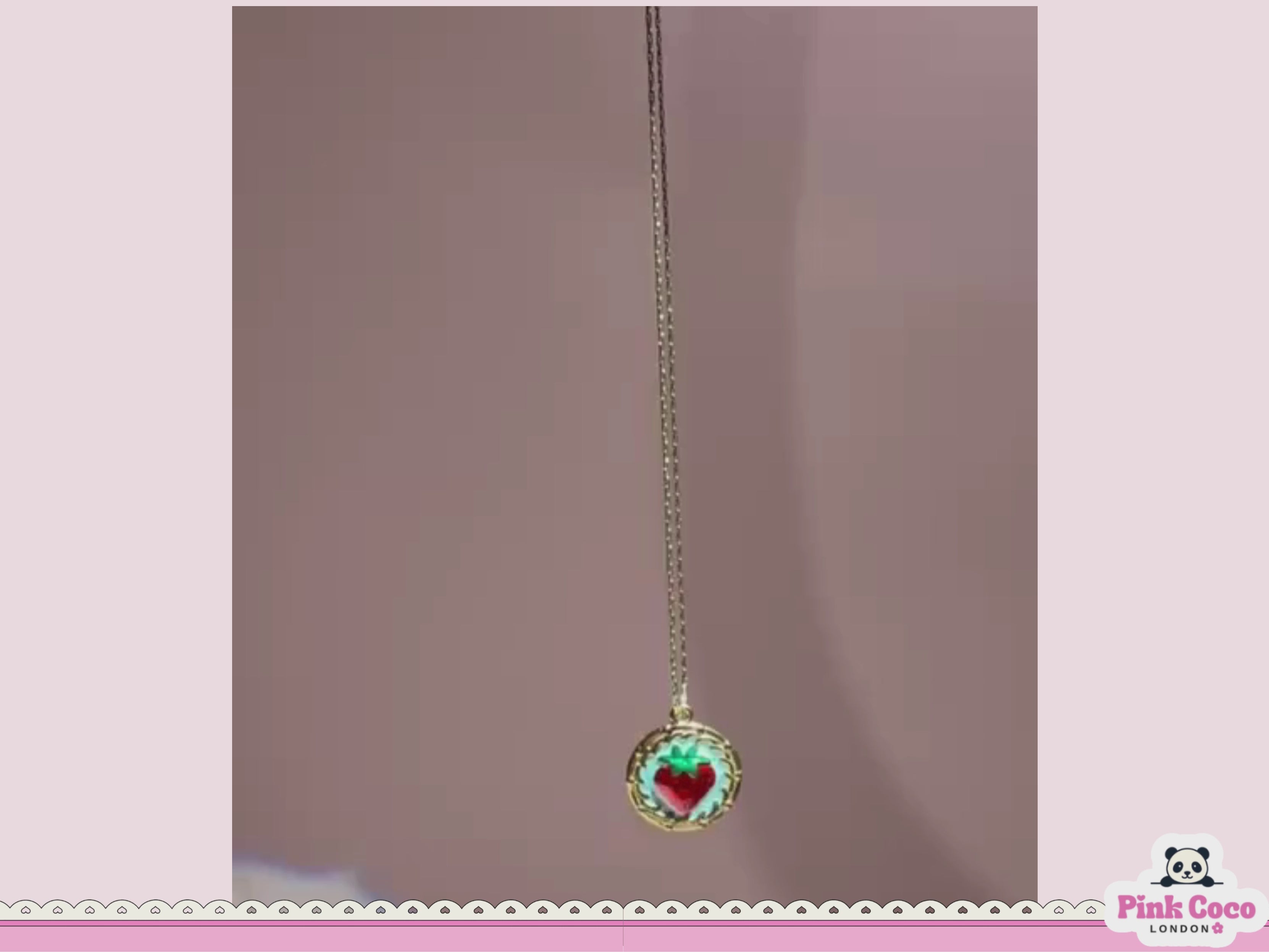 Strawberry Soda- Necklace